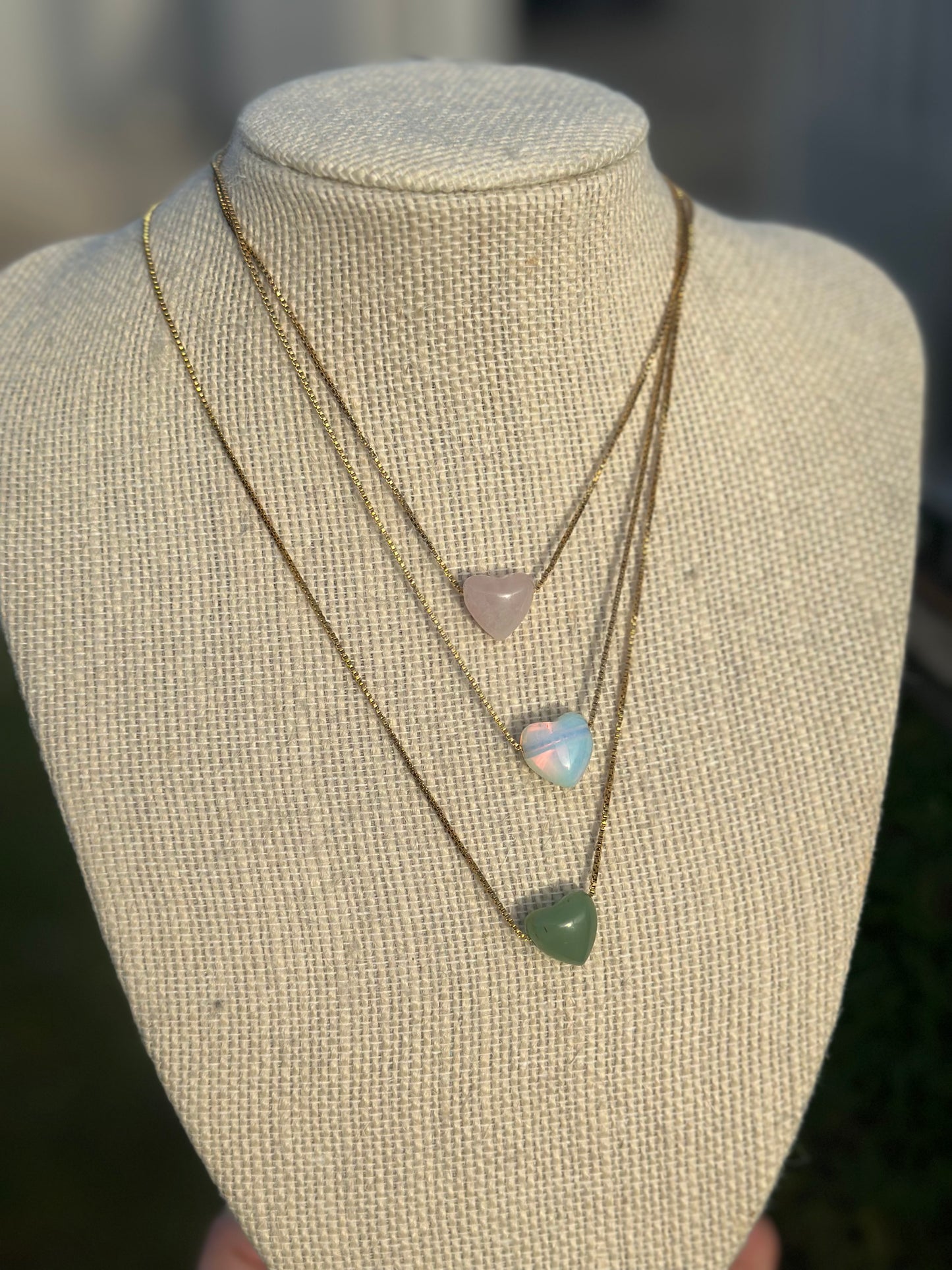 Heart energy necklace