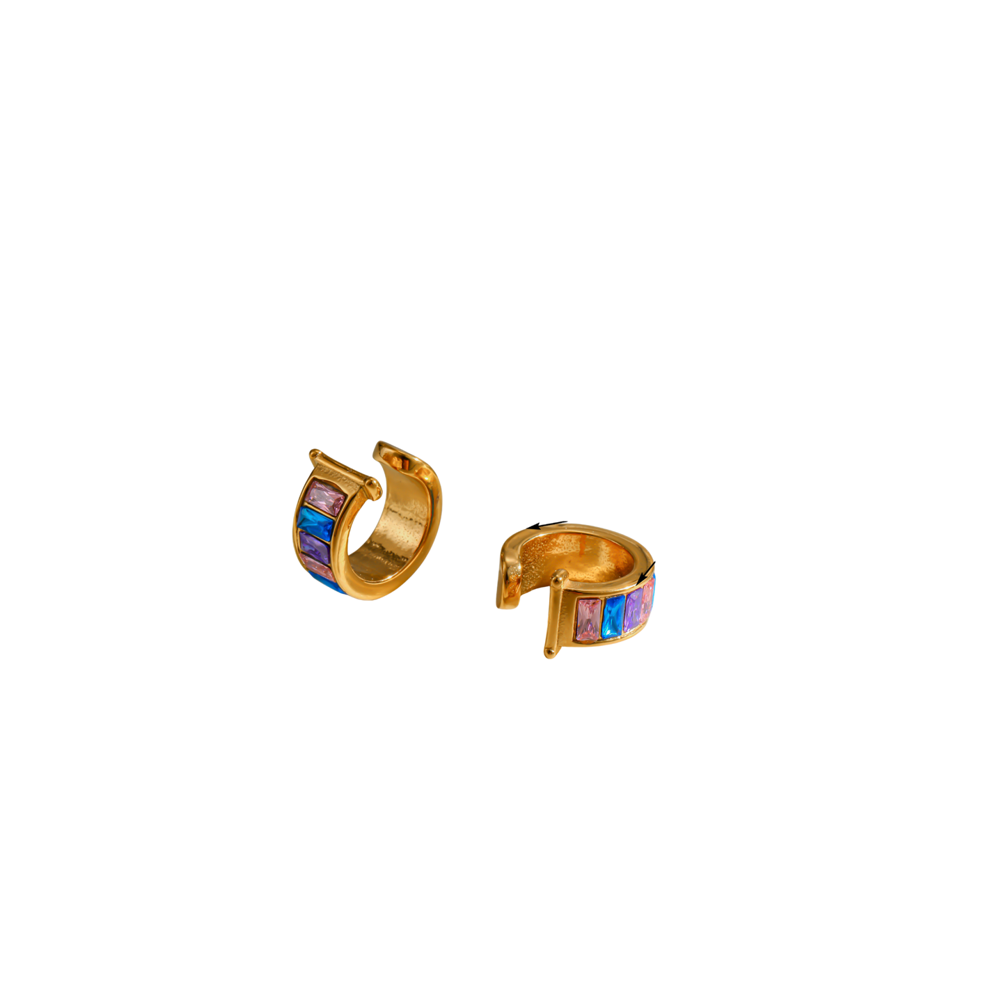 Azure ear cuff