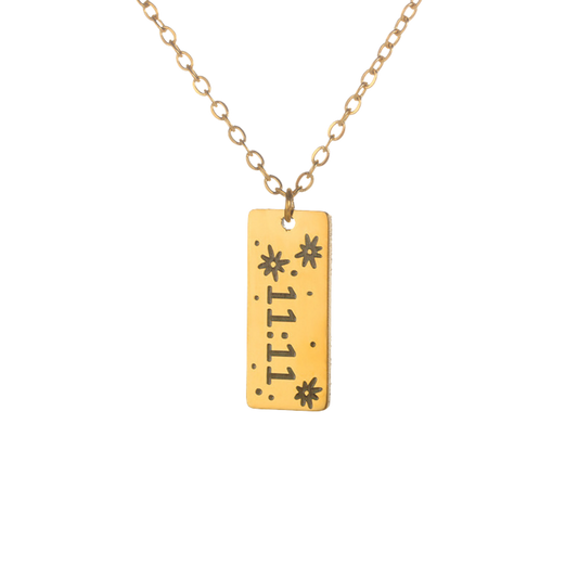 Small 11:11 necklace